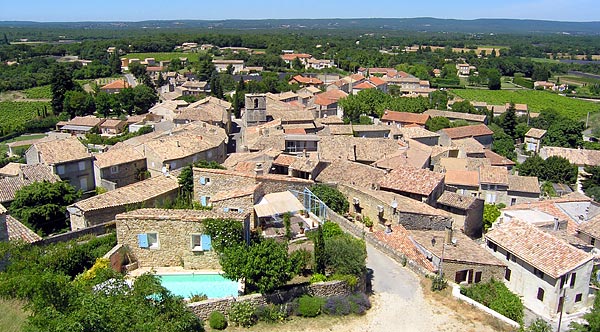 village de chamaret en drôme provençale